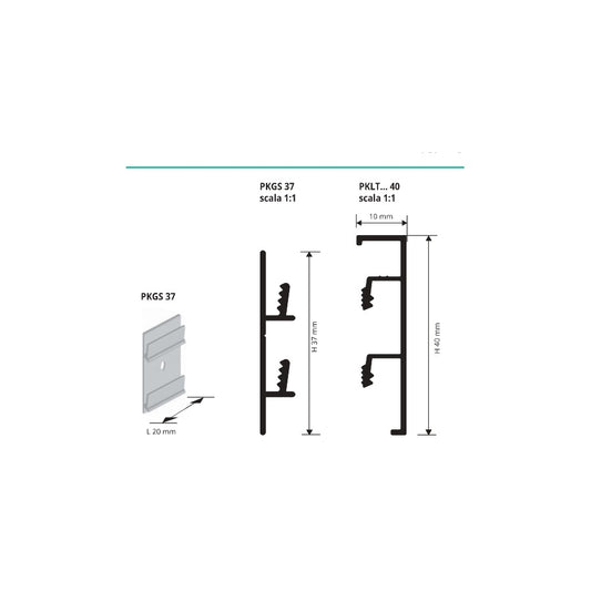 Proskirting List 40 - disegno tecnico