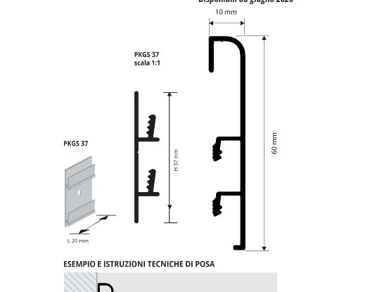 Proskirting Round 60 - disegno tecnico