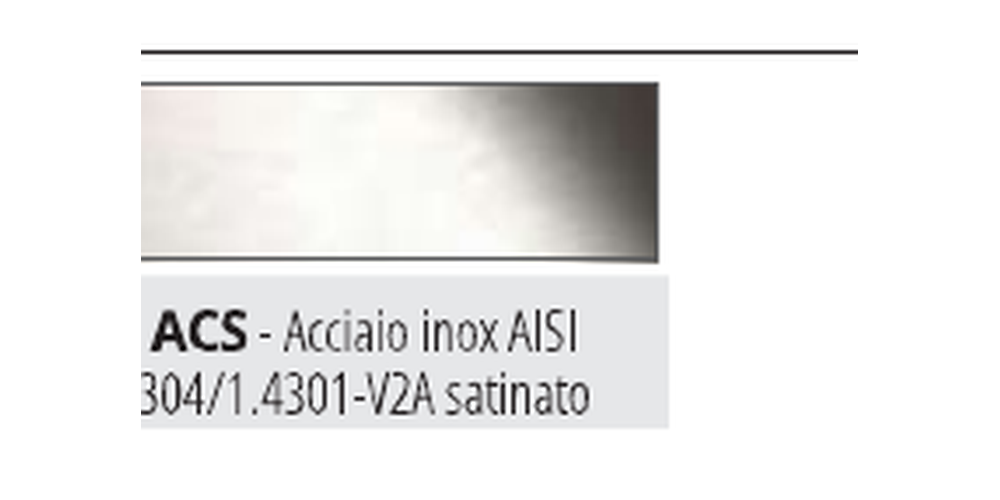 Proterminal Curve Acciaio inox AISI 304 satinato - finitura ACS