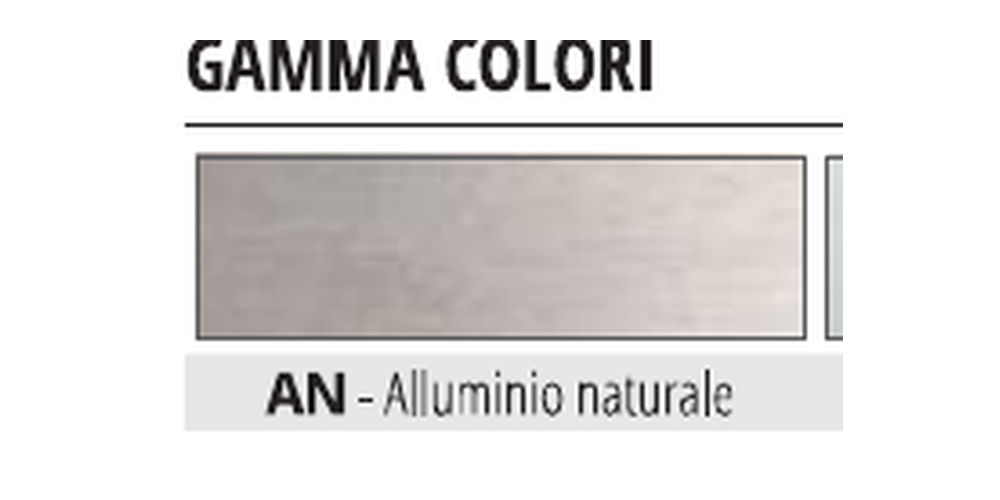 Proterminal Curve Alluminio naturale - finitura AN