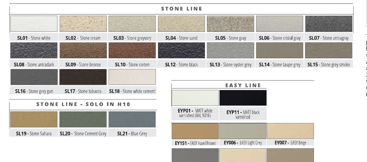 Proterminal Alluminio Stone Line Stone tobacco - gamma colori