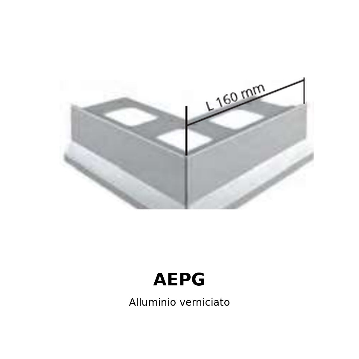 Proterrace PCG Alluminio verniciato Angolo esterno - AEPG