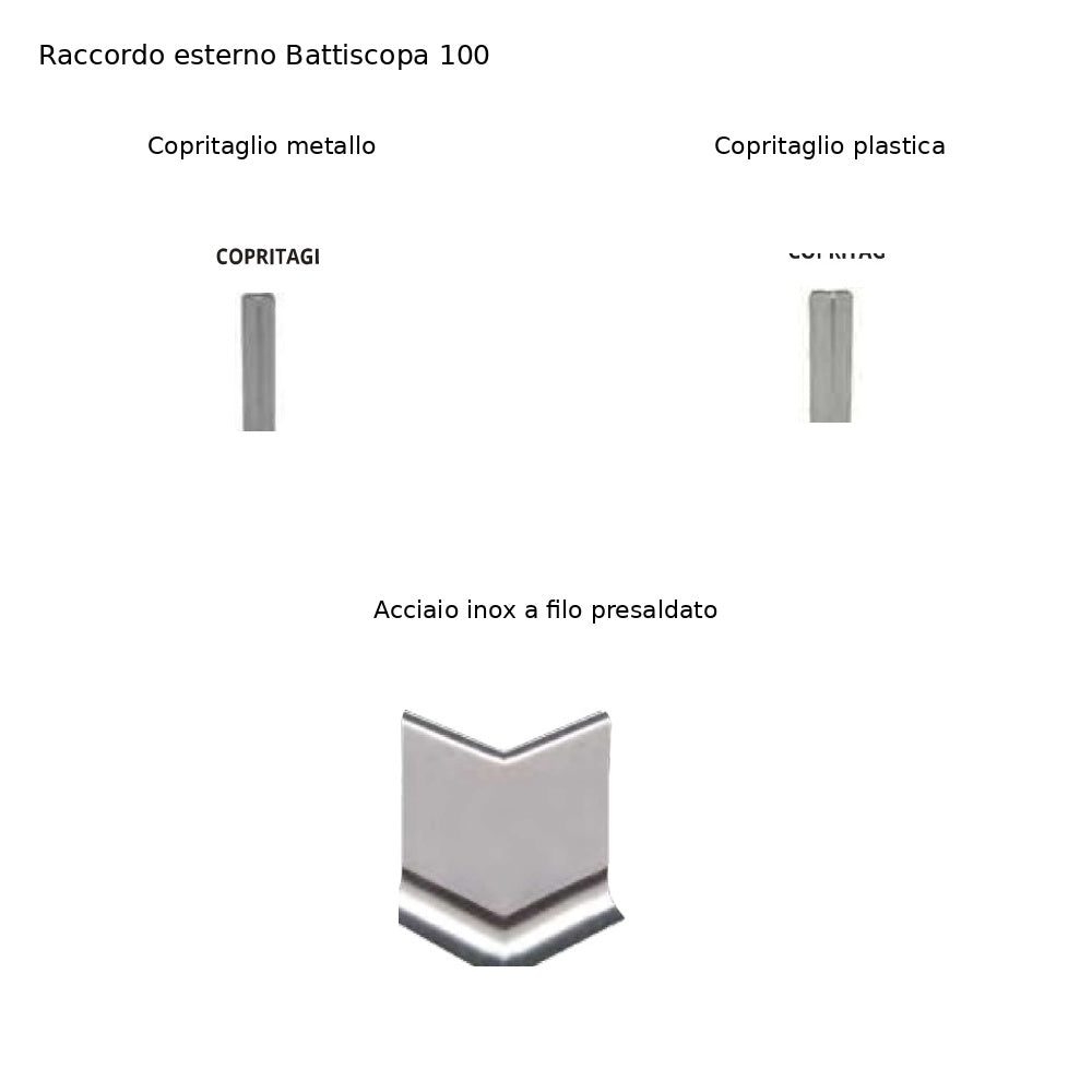 Raccordo esterno Battiscopa 100 Progress Profiles