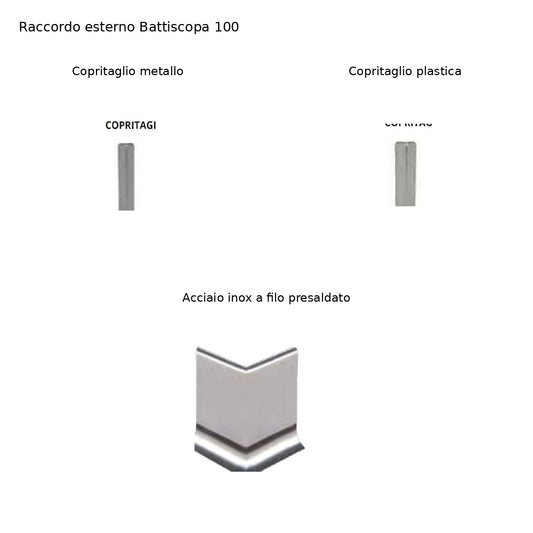 Raccordo esterno Battiscopa 100 Progress Profiles