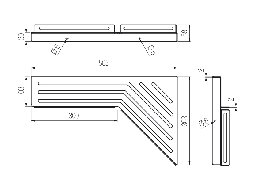 Radomonte ACX8 - disegno tecnico