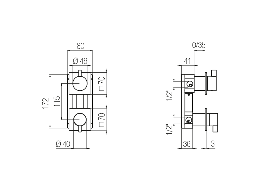 Radomonte ANW5 - disegno tecnico