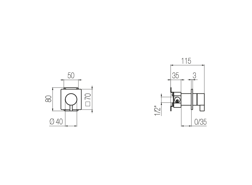 Radomonte ANW8 - disegno tecnico