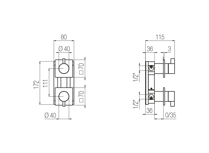 Radomonte ANW9 - disegno tecnico