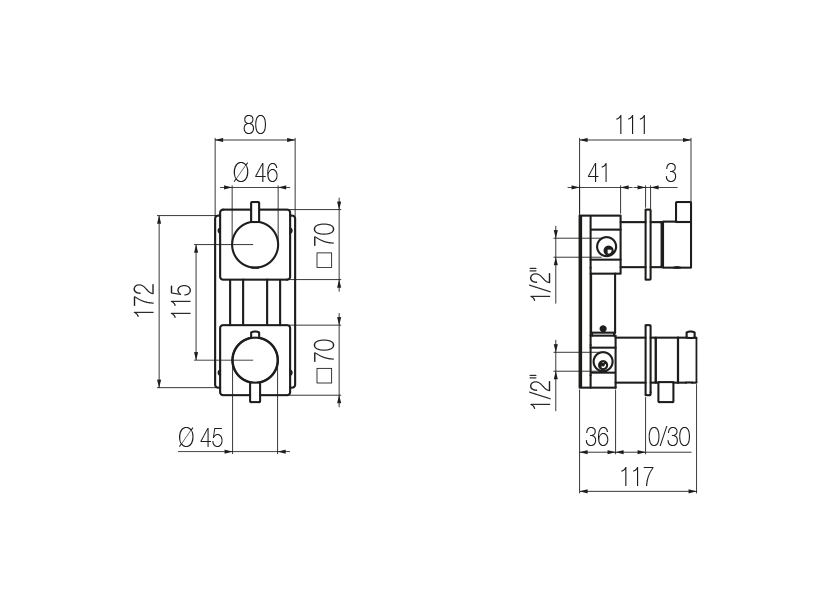 Radomonte ANW93 - disegno tecnico