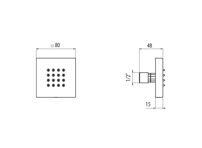 Radomonte BJX2 - disegno tecnico