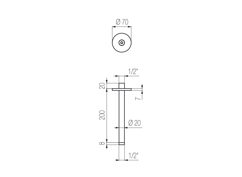 Radomonte BRA50 - disegno tecnico
