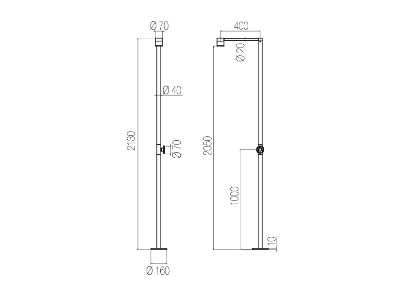 Radomonte CDE1 - disegno tecnico