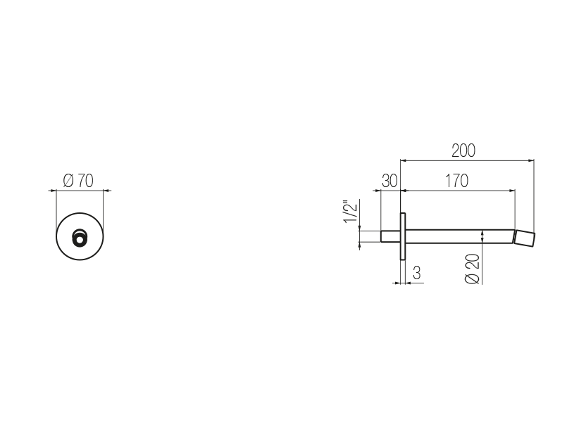 Radomonte CHB50 - disegno tecnico