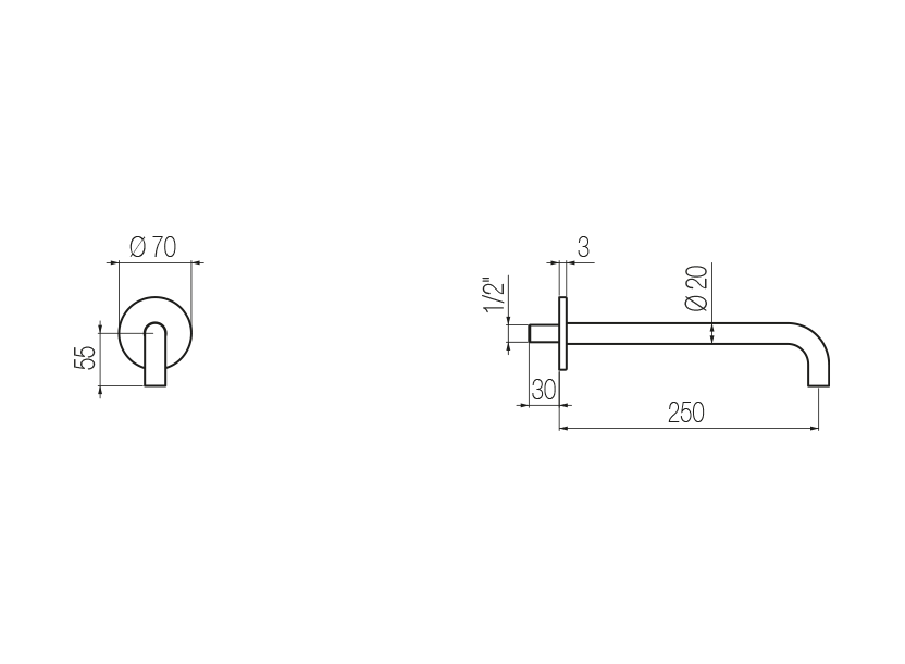 Radomonte CHC25 - disegno tecnico