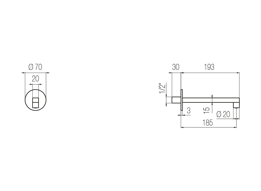 Radomonte CHK19 - disegno tecnico