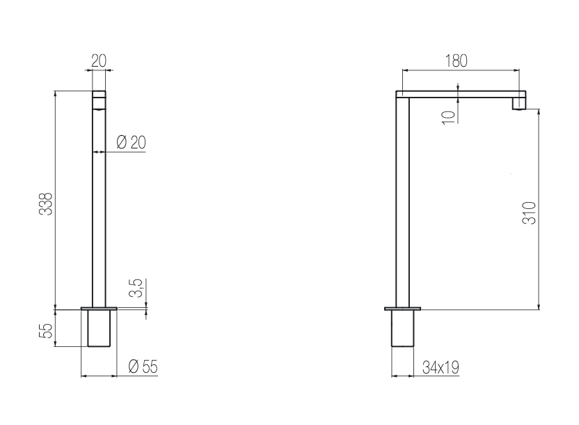 Radomonte CHK2 - disegno tecnico