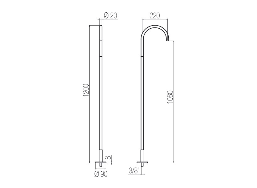 Radomonte CHP50 - disegno tecnico