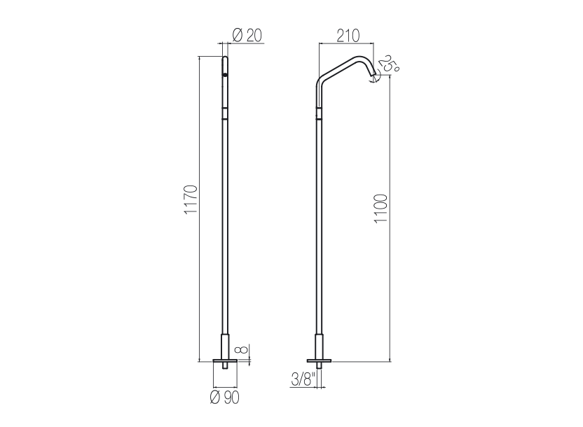 Radomonte CHP91 - disegno tecnico