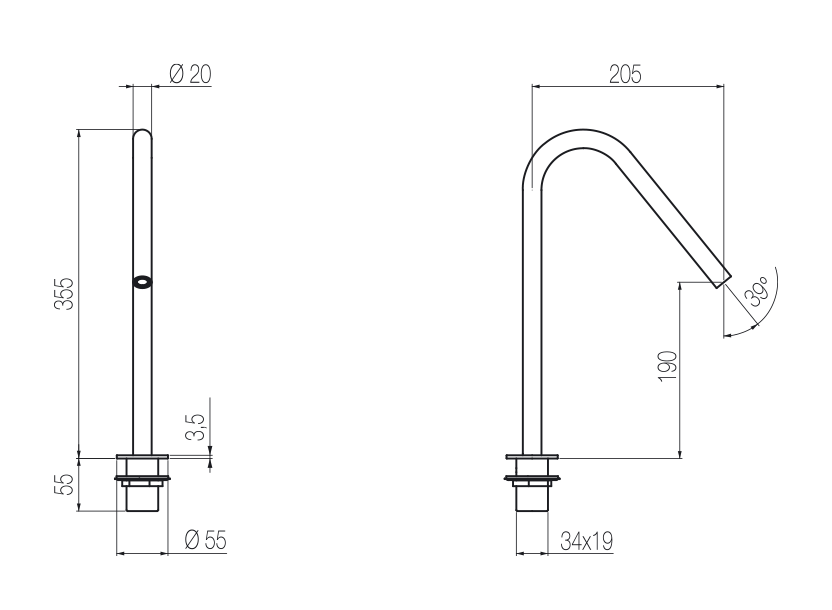 Radomonte CHT2 - disegno tecnico