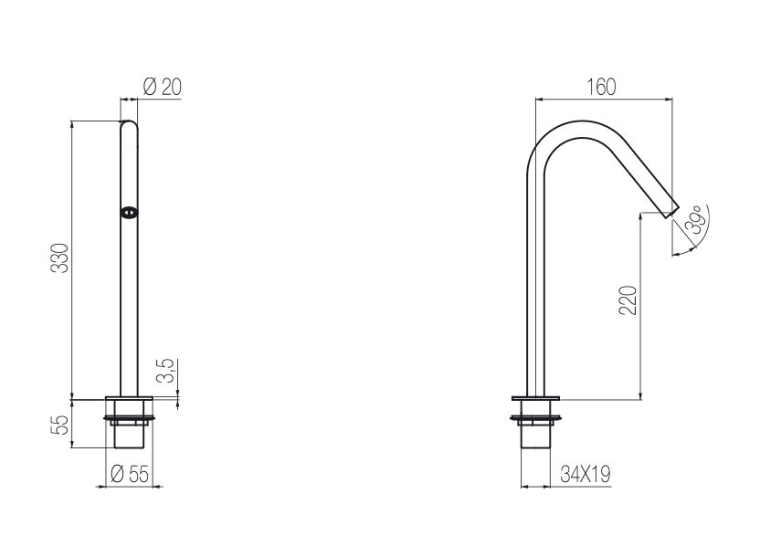 Radomonte CHT3 - disegno tecnico