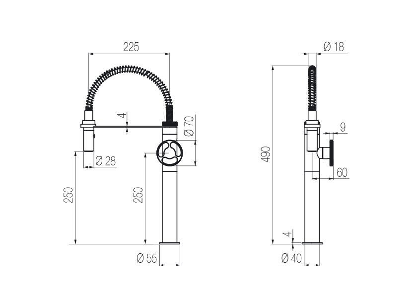 Radomonte CUC58 - disegno tecnico