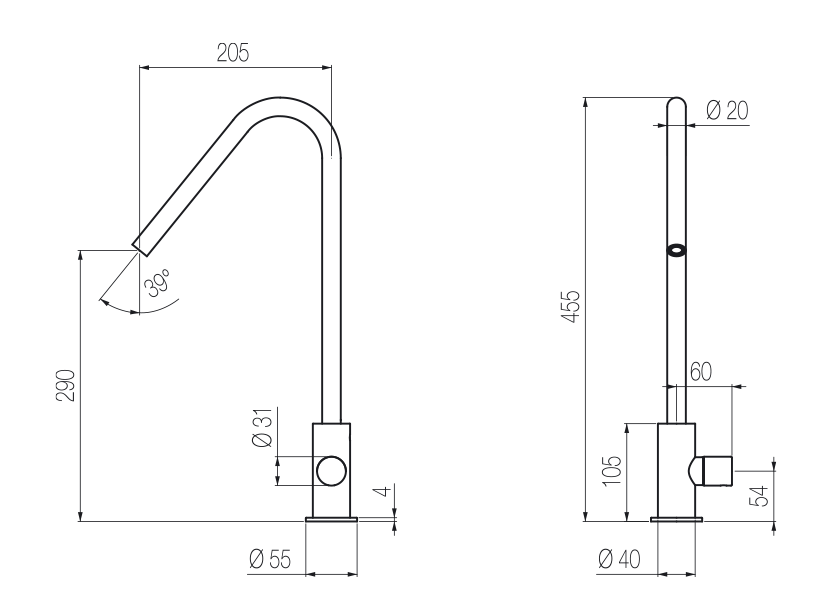 Radomonte CUC98 - disegno tecnico