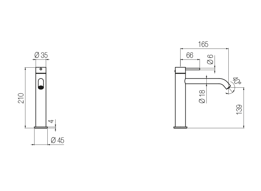 Radomonte DEX2 - disegno tecnico