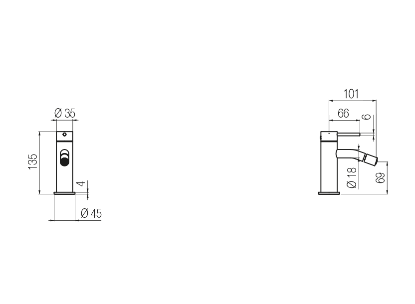 Radomonte DEX4 - disegno tecnico