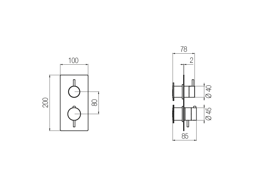 Radomonte DEX5 - disegno tecnico