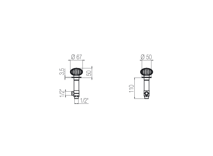 Radomonte DOR92 - disegno tecnico