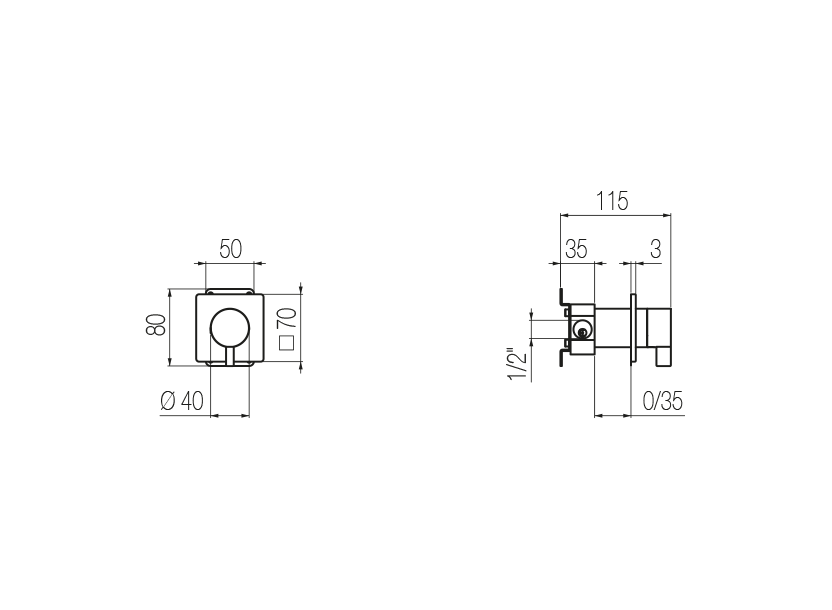 Radomonte DQN10 - disegno tecnico
