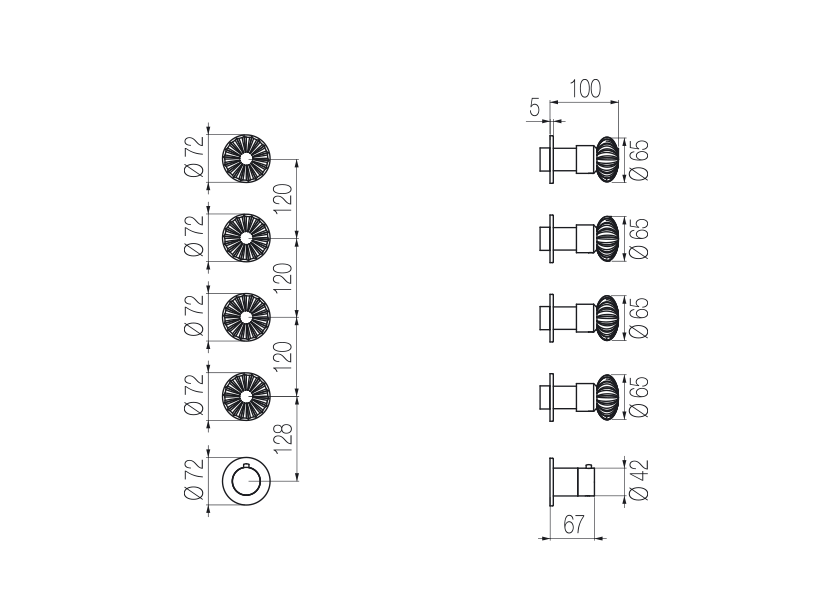 Radomonte DRN57 - disegno tecnico