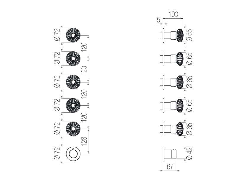 Radomonte DRN58 - disegno tecnico