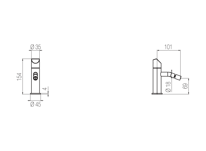 Radomonte DUN4 - disegno tecnico