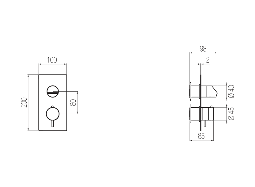 Radomonte DUN5 - disegno tecnico
