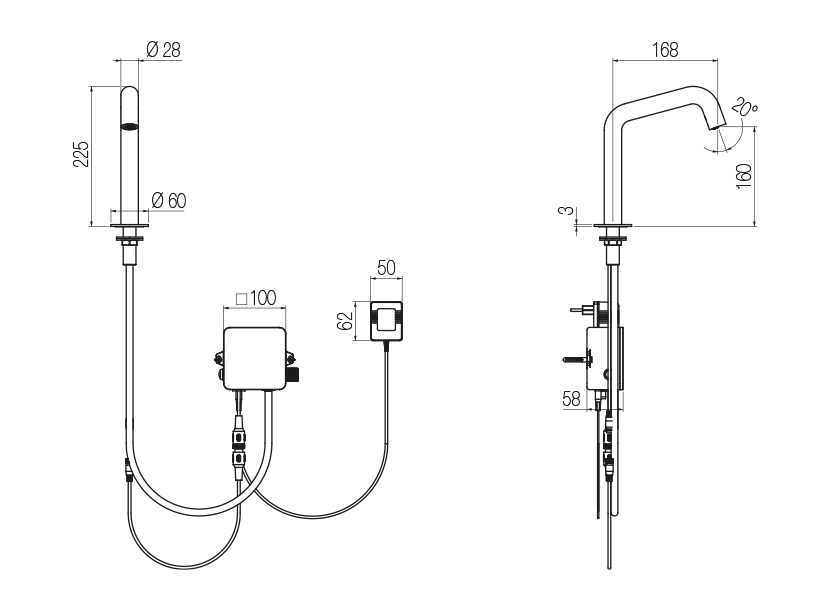 Radomonte DXF1 - disegno tecnico