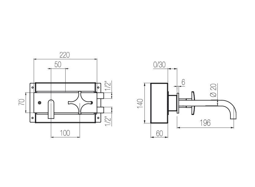 Radomonte DXN21 - disegno tecnico