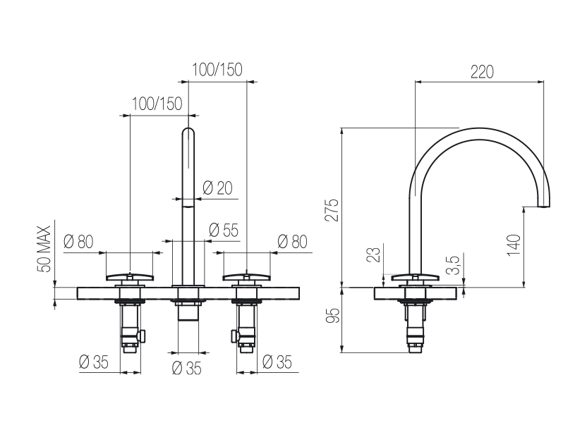 Radomonte DXN24 - disegno tecnico