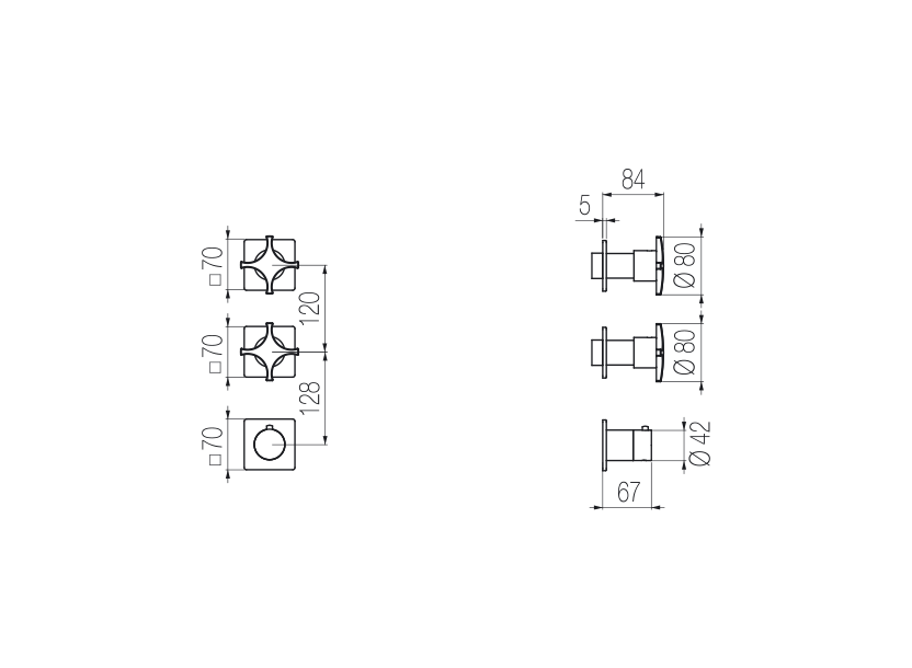 Radomonte DXN55 - disegno tecnico
