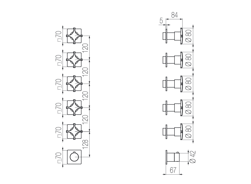 Radomonte DXN58 - disegno tecnico