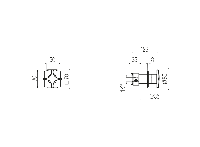 Radomonte DXW10 - disegno tecnico