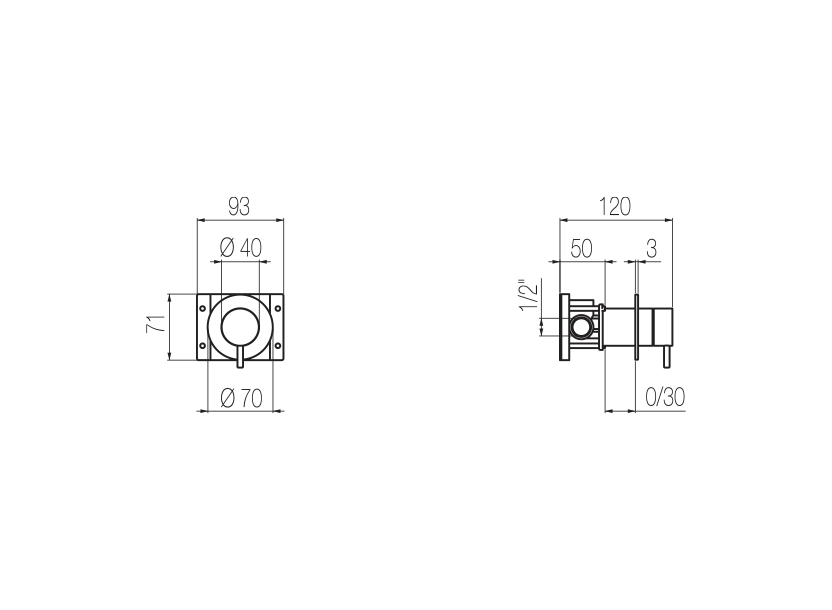 Radomonte DXX10 - disegno tecnico