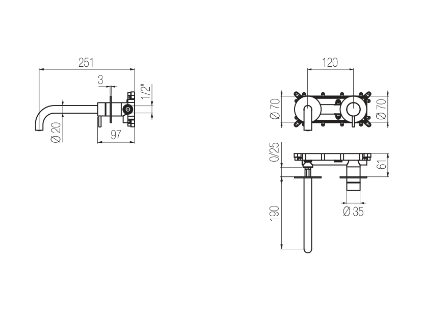 Radomonte DXX18 - disegno tecnico