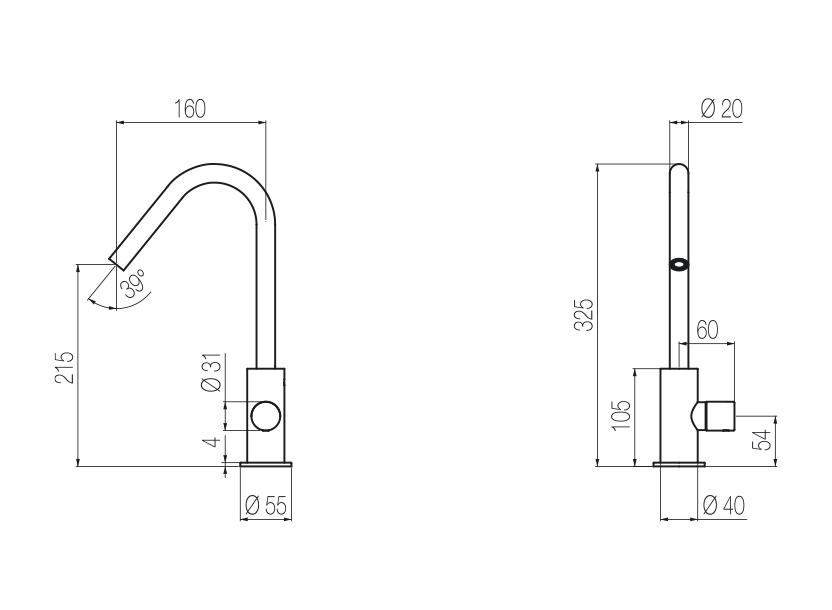 Radomonte HIR1 - disegno tecnico
