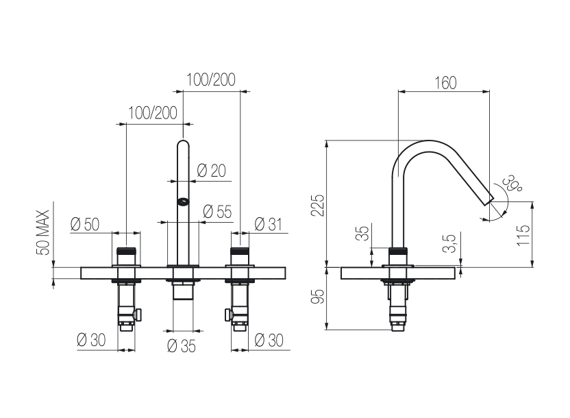 Radomonte HIR23 - disegno tecnico
