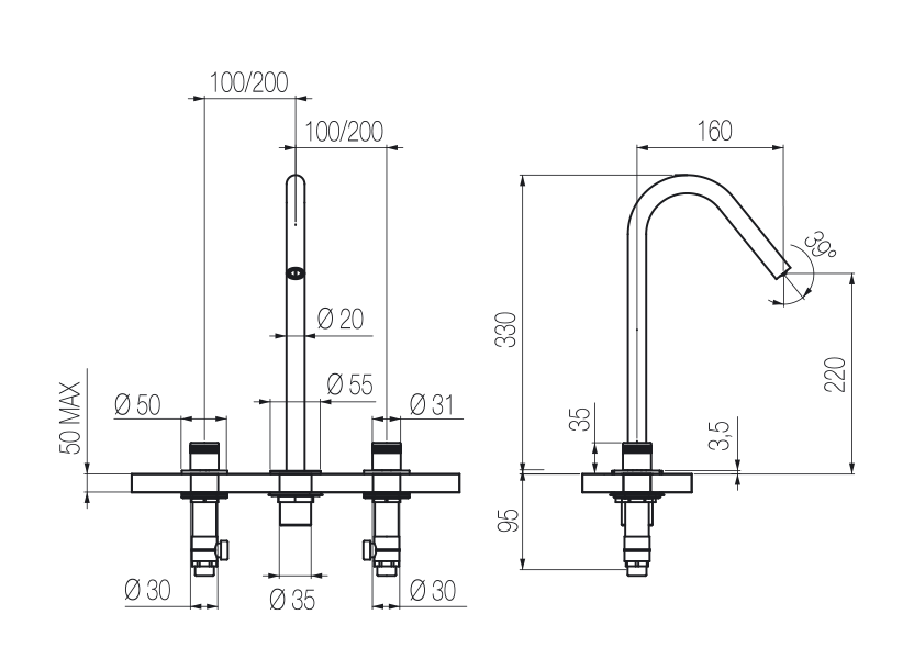Radomonte HIR25 - disegno tecnico