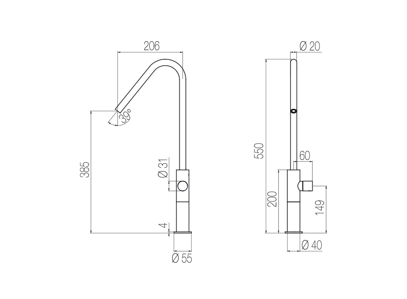 Radomonte HIR5 - disegno tecnico