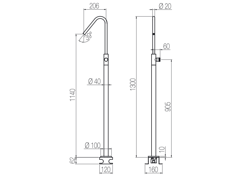 Radomonte HRN14 - disegno tecnico