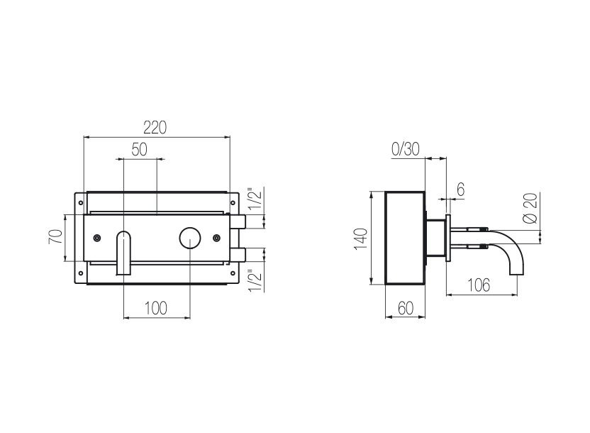 Radomonte HRN20 - disegno tecnico