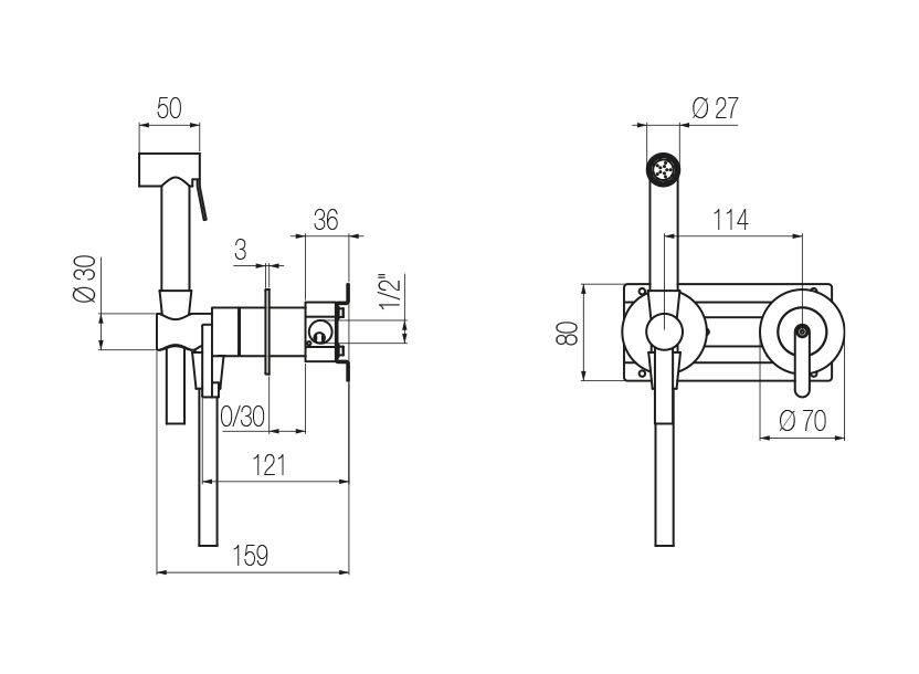 Radomonte INK6 - disegno tecnico